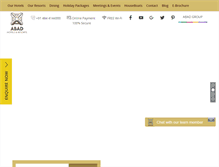 Tablet Screenshot of abadhotels.com